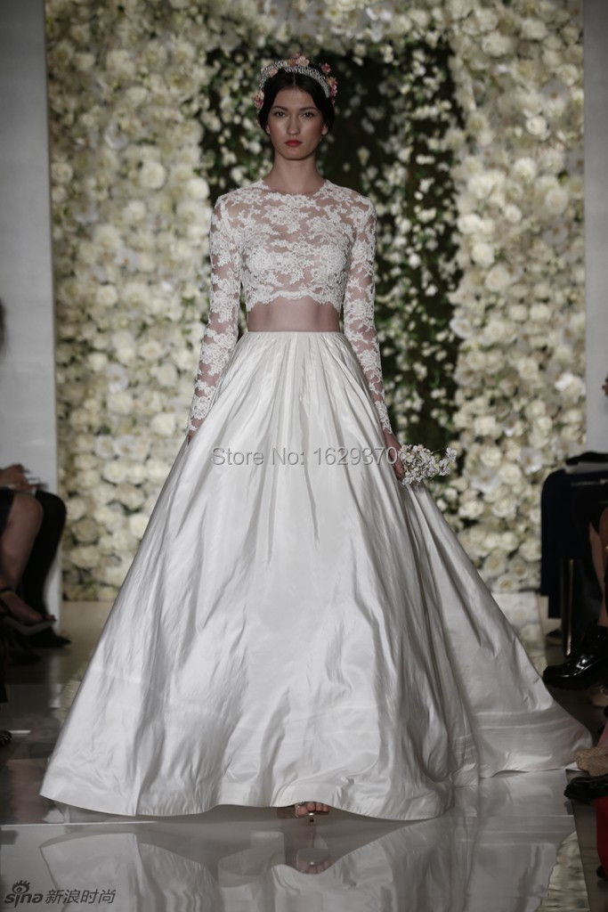 two piece wedding dress