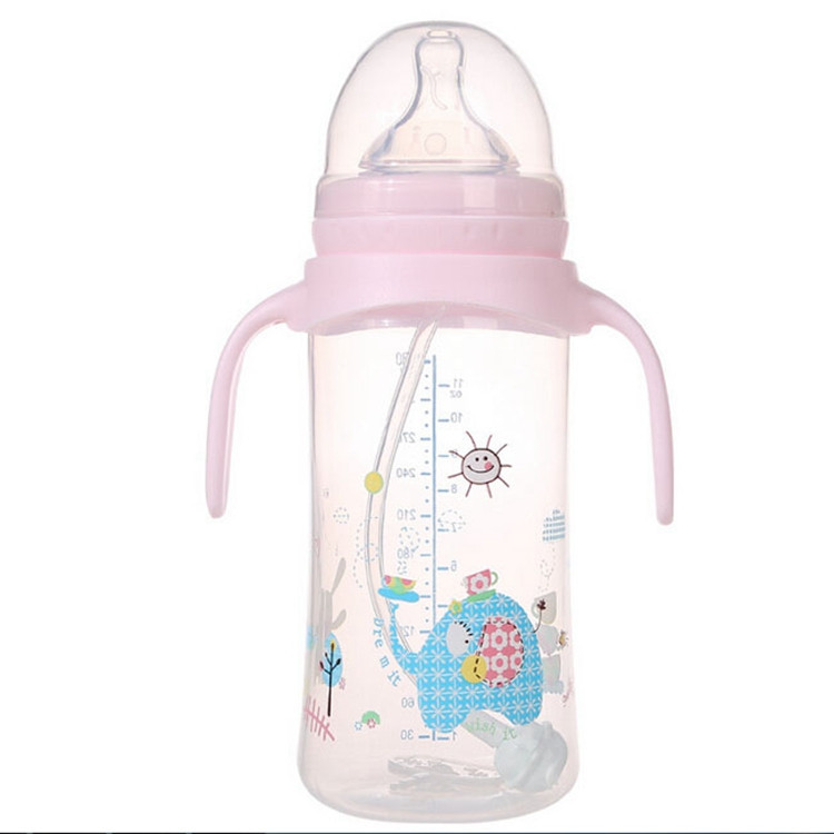 330ml Cartoon Silicone Baby Feeding Nursing Bottle Accessories Eating Milk Bottle Nuk Nipple Sippy Cup Children Kids Feeder (13)