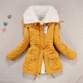 2016 Winter coat ladies wadded long wadded jacket thick hooded cotton jacket warm cotton parka slim