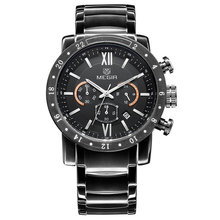 MEGIR Acero Inoxidable Men Luxury Brand Watches Military Men steel less JAM TANGAN TRENDI Role watch