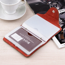 New Fashion Leather Credit Card Holder Business Cards Cover Bags Card Organizer Bag
