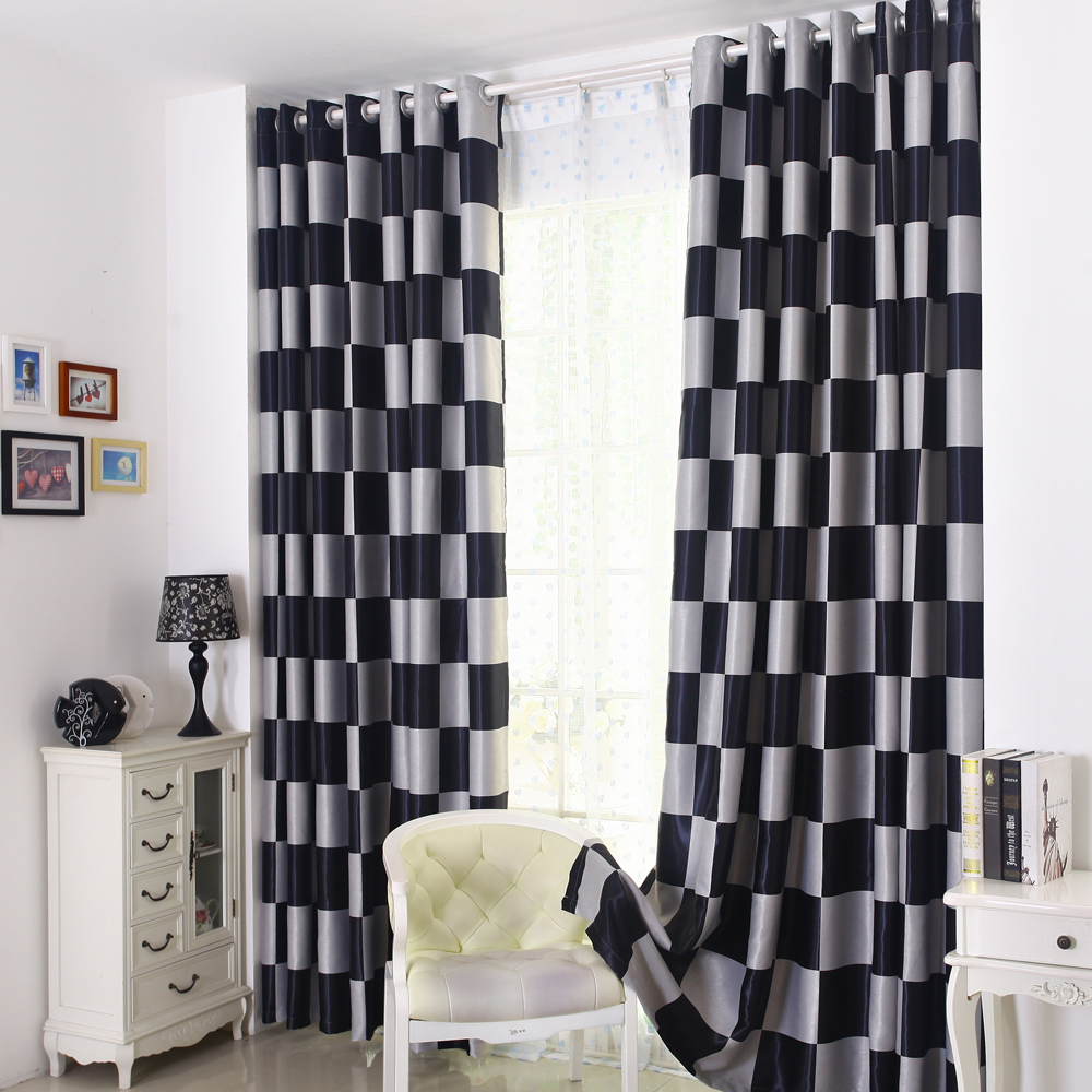 Online kopen wholesale black and white drapes for living room uit ...