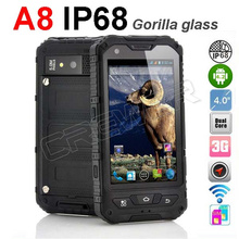 NEW A8 IP68 Waterproof Shockproof Android 4.2 MTK6572 Dual Core 4.0 inch IPS touch Screen Smart Mobile Phone gift 16GB