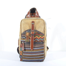 Unisex Boho Ethnic Canvas Backpack