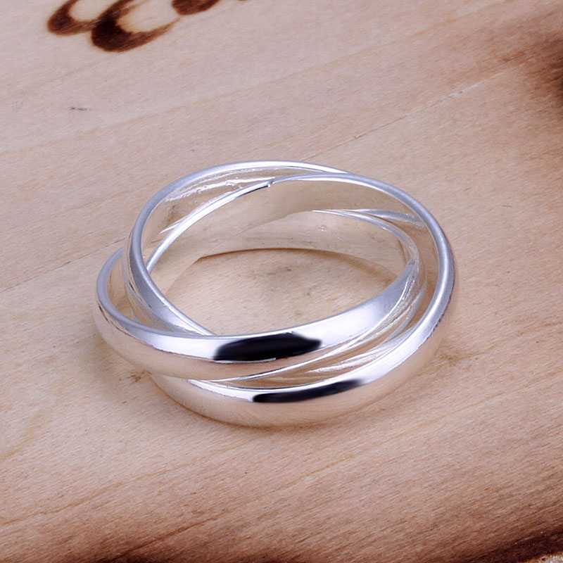 Lose Money Promotions Wholesale 925 silver ring 925 silver fashion jewelry Three Circles Ring SMTR167
