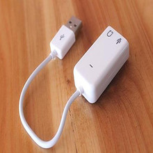 New USB 2.0 3D Virtual 7.1 Channel Audio Sound Card Adapter for PC Laptop free shipping