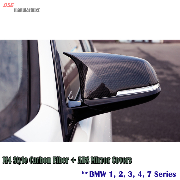 F82 F83 Style Carbon Fiber + ABS Mirror Cover Caps for BMW 2012+ 1 Seires 2 Series 3 Series 4 Series 7 Series Car Styling