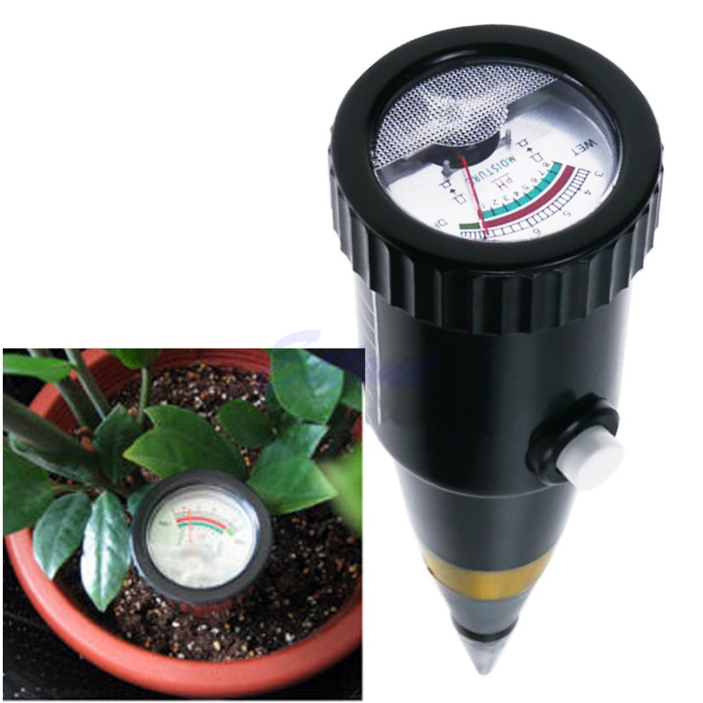 A96 New Soil PH Level Moisture Light Tester Meter Flower Plant Crop Hydroponics Analyzer