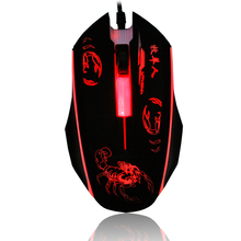 USB Wired Mouse 2400DPI 3 Buttons Optical Gaming Mouse 7 Colors LED Luminous for PC Laptop Computer