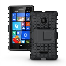 For Microsoft Lumia 532 Armor Heavy Duty Case Dual Layer Hard Hybrid Kickstand Case Shock Proof
