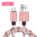 Metal Braided USB Type C Cable USB 3 0 3 1 Type C Fast Charger Data