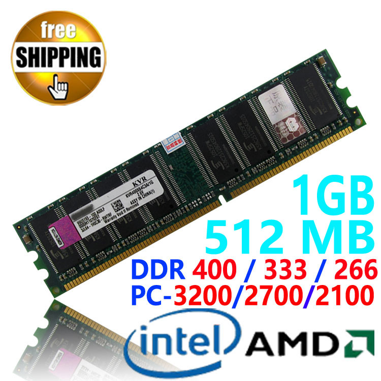 Brand New DDR1 DDR400 DDR 400 / PC3200 1GB 512MB for Desktop RAM Memory compatible with 333MHz / 333 266 MHz ALL DDR Motherboard