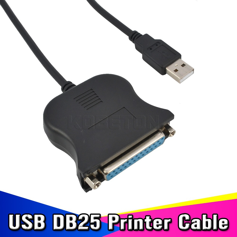 New 1M USB 2.0 to 25 Pin Male DB25 Female Parallel Port Printer Adapter