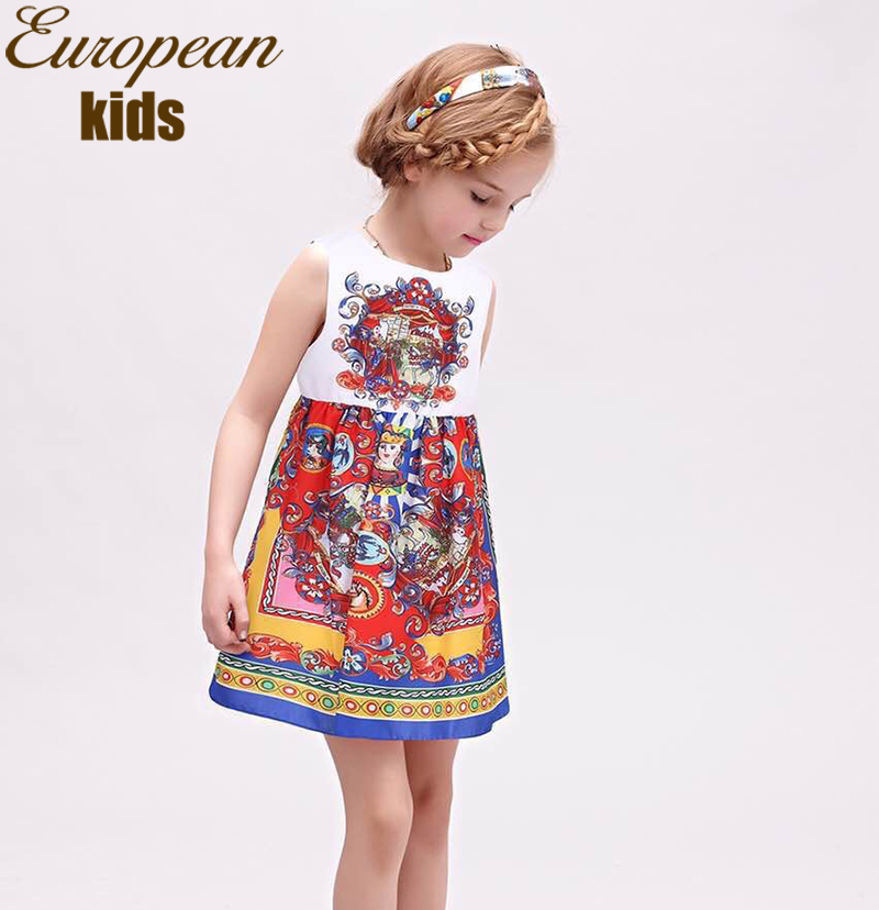 Girls Dress 2015 Autumn Winter Rose Flower Baby Girl Dress Kids Clothes Designer Children Dress Dobby Brand  Dress Girl 2-12Y