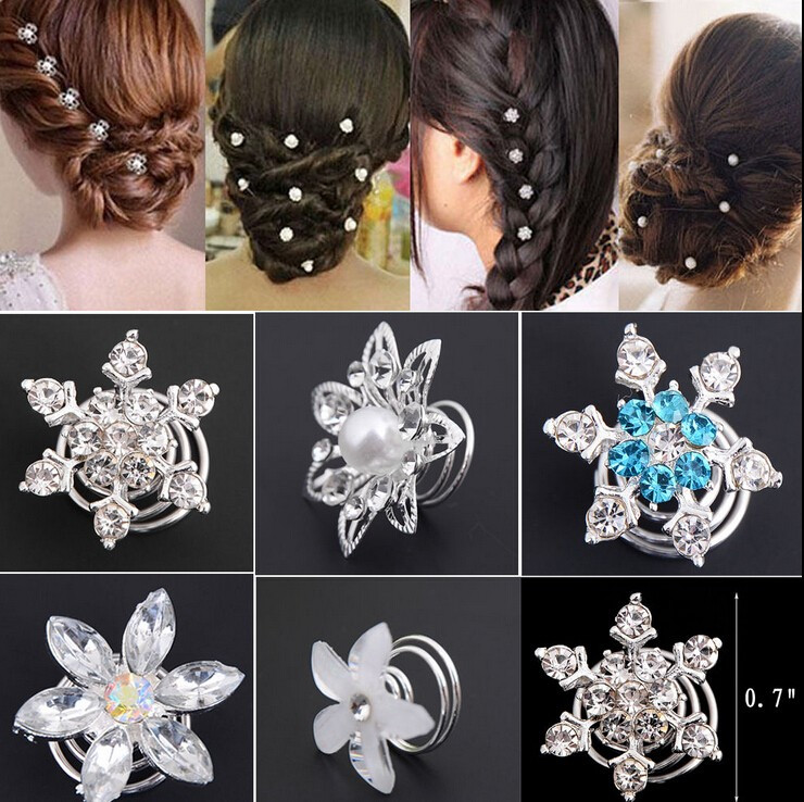 Wholesale Fashion Bridal Wedding Prom Crystal Pearl Flower Hair