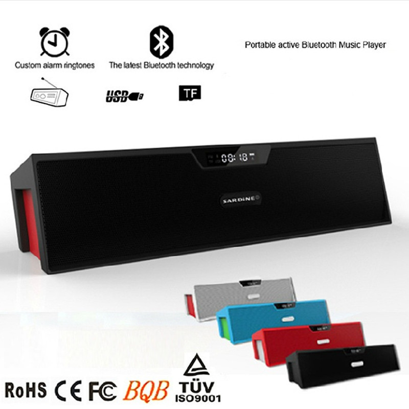 HIFI Sardine Bluetooth Speaker 10w Mini Portable USb Speaker Amplifier Wireless Stereo Computer Speaker Alarm Clock sdy-019 HIFI Sardine Bluetooth Speaker 10w Mini Portable USb Speaker Amplifier Wireless Stereo Computer Speaker Alarm Clock sdy-019