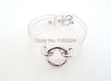 Top Sexy Punk Rock Harajuku 100% Handmade Clear transparent Layered O Round Choker Collar Necklace fashion jewelry
