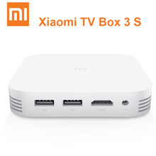 Original Xiaomi Mi TV Box 3 pro Smart 4K HD MiTV MiBox 3S 2G+8G Dual USB Support Miracast Airplay DLNA Color White Android 5.1