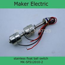 Mk-sfs12010-2 110 V venta caliente cableado de nivel de líquido Sensor Dual Ball acero inoxidable interruptor de flotador de la fábrica de china