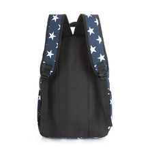 The stars light canvas backpack Boys and girls fashion school bag The new 2015 fresh and