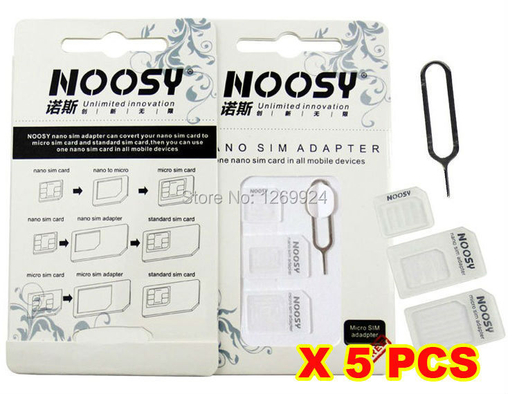 X 5 .  noosy 3  1 nano   sim         iphone 4 / 4s / 5 / 5s