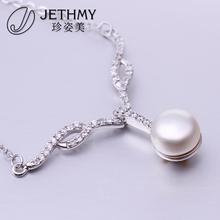 N006 Fashion Women Accessories Necklace Wholesale 18K Gold Austrian Crystal Necklace Pearl Jewlery Vintage Statement collar