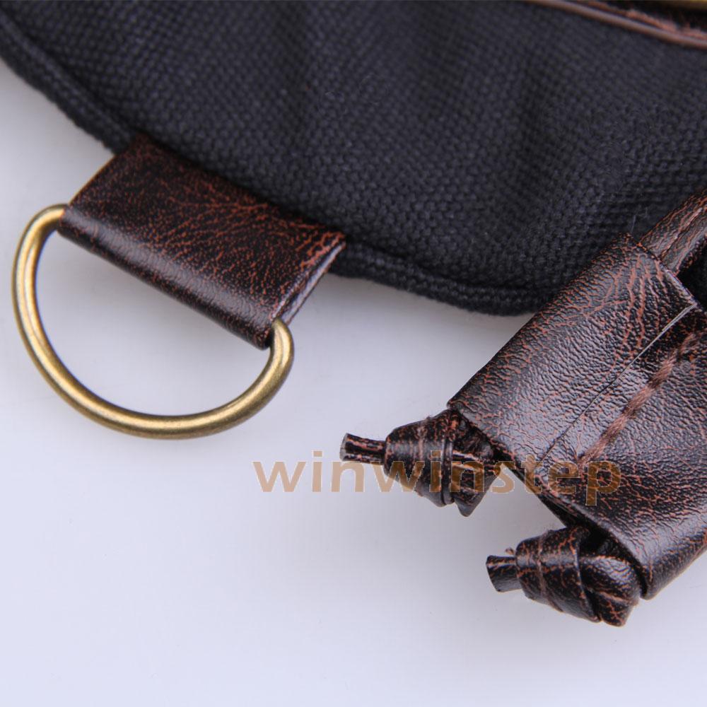 BS#S Korea Style Women Multi-pocket Canvas Cross Body Shoulder Bag