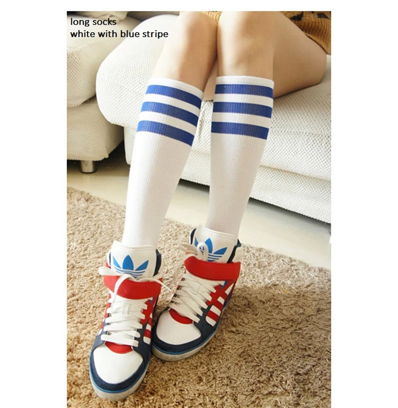 long white blue stripe