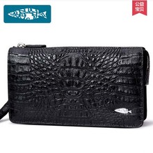 yuanyuqijiandian New real Thai crocodile men clutches large-grade business men day clutche imported leather men long wallet