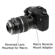 High Quality 52mm Macro Reverse Lens Adapter Ring for CANON EOS EF Mount Camera Black
