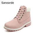 2016 New Women Winter Boots Fashion Zapatos Mujer Ankle Boots for Women round toe Shoes woman