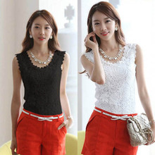 Fashion Women Ladies Lace Floral Camisole Strap Solid Tank Vest Tops Blouse Shirt Summer