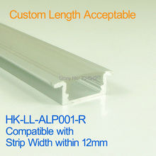 0.5Meter Super Slim 17.3*8mm Recessed Aluminum LED Profile with Flange,Compatible with Strip within 12mm