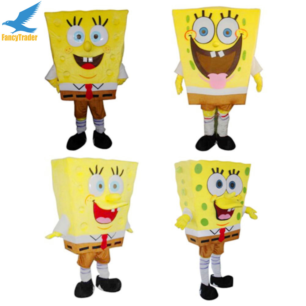 Fancytrader Spongebob Mascot Costume Fancy Dress Adult ...