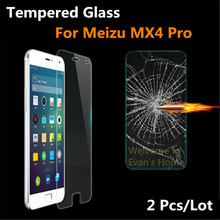 2 Pcs Premium Tempered Glass Screen Protector For MEIZU MX4 Pro MX5 Pro5 protective film For