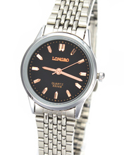 Dress Fashion Women Stainless Steel Chain Watch Lady Black White Quartz Watches