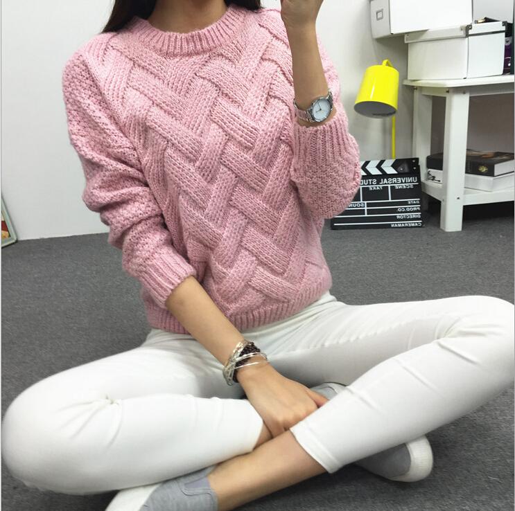 2015 New Women s Coarse Wool Woven Grid Variegated font b Plaid b font Warm Spring