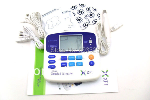 XFT 320 Health Care Body Foot Massager Dual Tens Machine Digital Electrical Therapy Acupuncture Massageador Stimulator