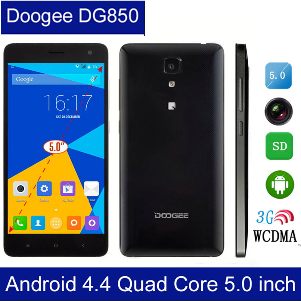 Original Doogee Hitman DG850 MTK6582 Quad Core Android 4 4 Smartphone 5 Inch IPS 1280X720 16GB