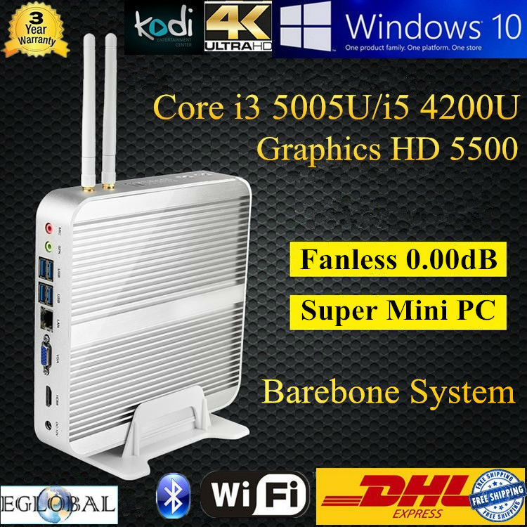  Barebone i5 - Win10 3   -  Intel i5 4200U i3 5005U 4  HTPC TV DHL  