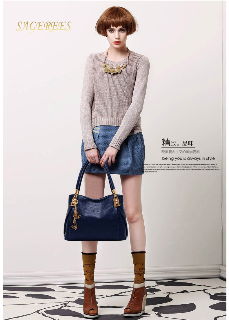 2015 Fashion Brand 3 Sets Bags High-grade Pu Leather Handbag Women
