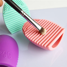 1Pcs Cleaning MakeUp Washing Brush Silica Glove Scrubber Board Cosmetic Clean Tools