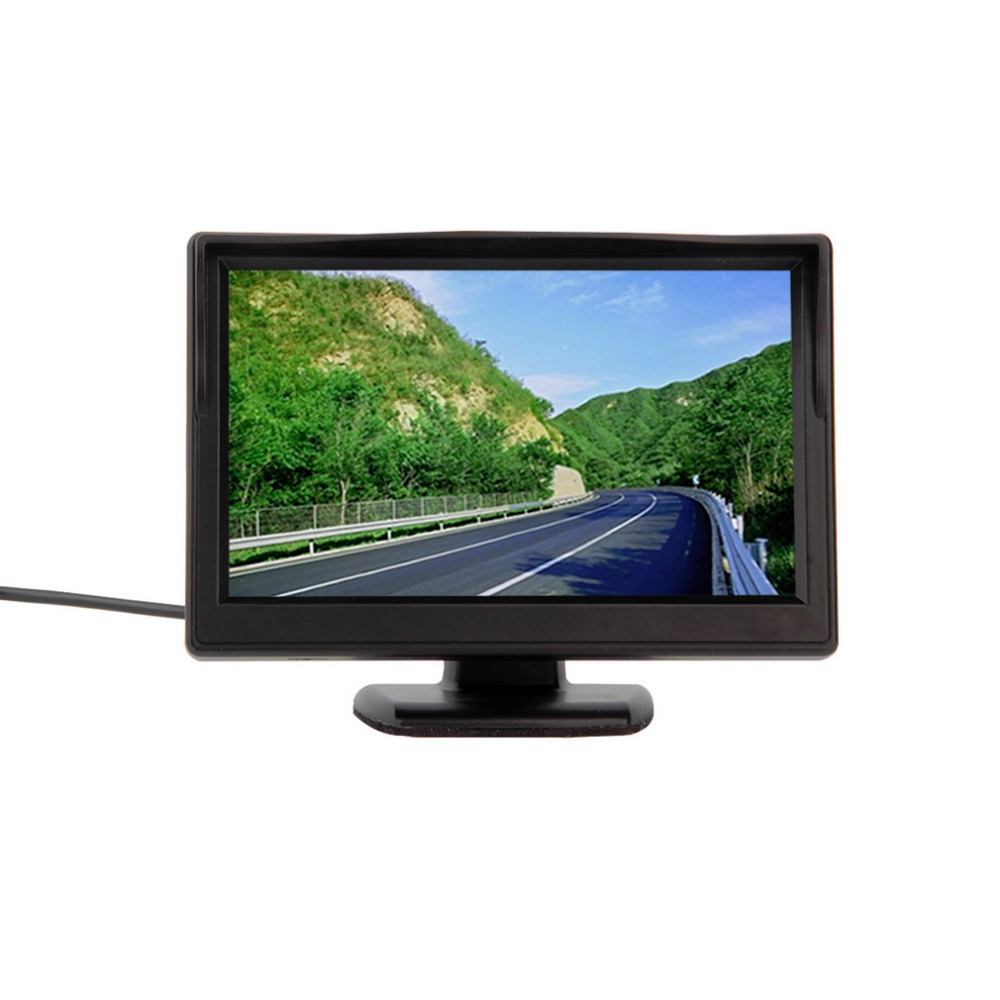 5 inch Color TFT LCD Mini Car Rear View Monitor Parking Rearview Monitor Screen For DVD VCD Reverse Camera Free Shipping~ 5 inch Color TFT LCD Mini Car Rear View Monitor Parking Rearview Monitor Screen For DVD VCD Reverse Camera Free Shipping~