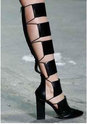 long gladiator heels