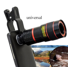 Universal 8X Optical Zoom Telescope Camera Mobile Phone Lens For sony M M2 M4 C3 C4 C5 T1 T2 T3 glass + metal lenses