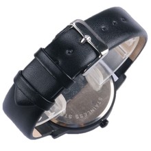 PAIDU Casual Brand Watch Men Women Simple Fashion Quartz Watch Classical Black and White Leather Band