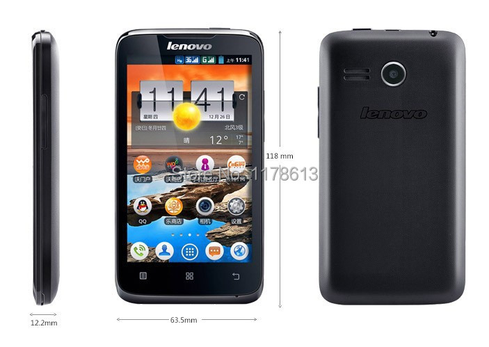 Original Lenovo A316 Mobile Phone 4 inch TFT 3G Phone MTK6572 Dual Core 1 2GHz Dual