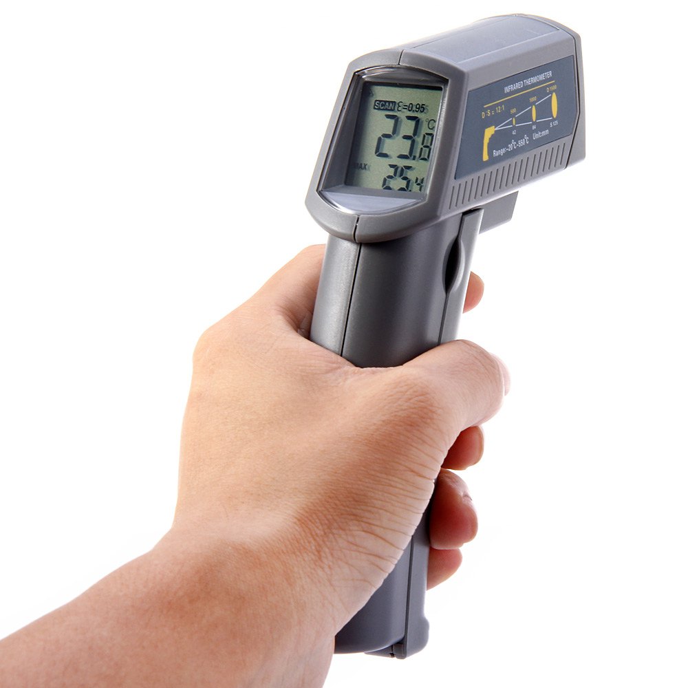 Infrared Thermometer Digital Display Non-Contact IR Thermometer Measurement range -20 ~ 550 Deg.C Handheld Temperature Gun