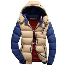 New 2015 Winter Jacket Men Warm Down Jacket Casual Parka Men padded Winter Jacket Casual Handsome Winter Coat Men Free Shipping