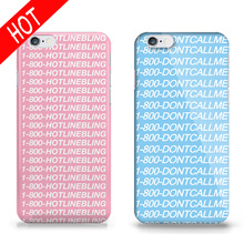 New Arrival Design Hotline Bling Drake Cellphone Case For Iphone 5 5s 6 6s Fundas PC Hard Skin Phone Cover Capinhas